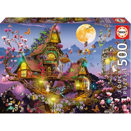 Casa de las hadas puzzle 500 piezas Educa 34 x 48cm