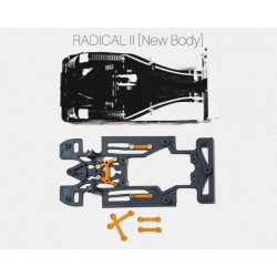 Chasis Radical II LMP RR + rigidizadores compatible Scaleauto