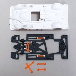 Chasis Radical II LMP RR - RT4 + rigidizadores compatible Scaleauto