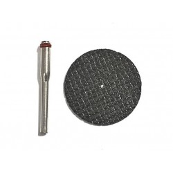 Disco 32.3mm para metal + mandril de soporte